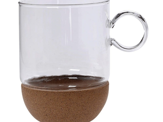 Κούπα 2011 10.011.25 310ml Clear-Natural Cryspo Trio Γυαλί,Φελλός