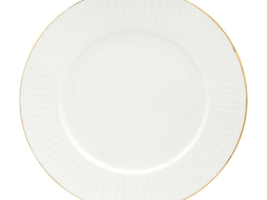 Πιάτο Ρηχό Savoi 03.100.01 27cm Ivory-Gold Cryspo Trio Πορσελάνη