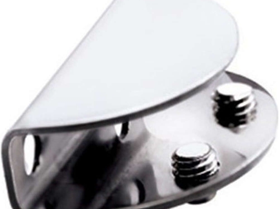 Στηρίγματα Εταζέρας (Σετ 2Τμχ) Mensole 9005 Chrome Karag Ανοξείδωτο Ατσάλι