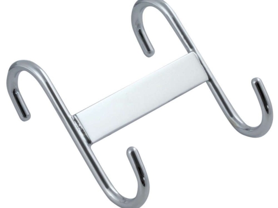 Άγκιστρο Μπάνιου Διπλό Metalia 6001.0 Chrome Ferro Ορείχαλκος