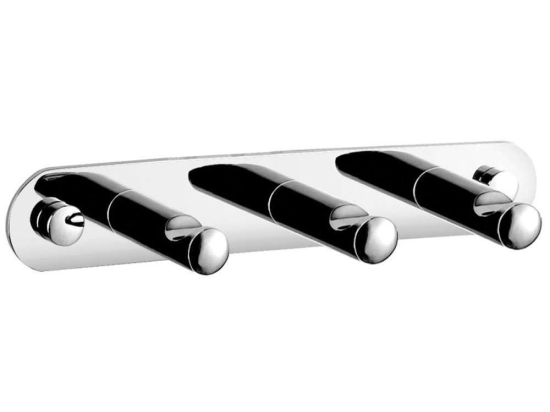 Άγκιστρο Μπάνιου Τριπλό Grace AC35 Chrome Ferro Ορείχαλκος