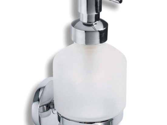 Δοχείο Κρεμοσάπουνου Metalia 6150.0 Γυάλινο Chrome Ferro Ορείχαλκος,Γυαλί