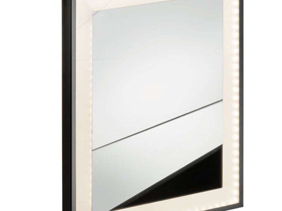 Καθρέπτης Με Φωτισμό Και Πλαίσιο LD-BM-6090 24W 60x90cm Black Karag Ατσάλι,Γυαλί