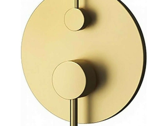 Μίκτης Μπαταρίας Ντους 2 Εξόδων Artemis BM34F02C-O Gold Karag Ορείχαλκος