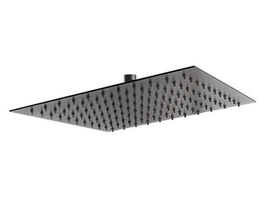 Κεφαλή Ντους Τετράγωνη Slim DSN08BL 30x30cm Black Ferro Ανοξείδωτο Ατσάλι