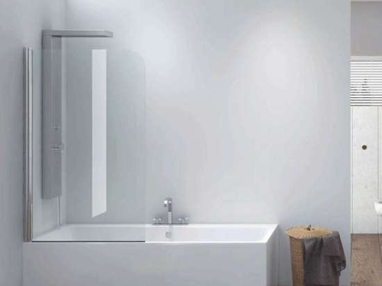Πάνελ Μπανιέρας Ανοιγόμενο Iro IRO85O Clear-Chrome Karag 85 x140cm Αλουμίνιο