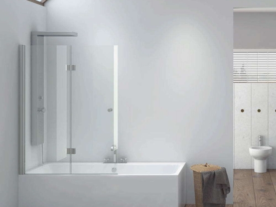 Πάνελ Μπανιέρας Με Ανοιγόμενη Πόρτα Vasca S7VA80 Clear-Chrome Karag 80 x140 Αλουμίνιο,Γυαλί