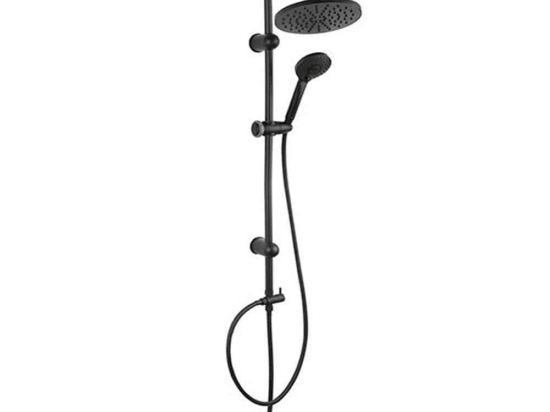 Στήλη Ντους Με Μπαταρία Rondo NP21-BL 106cm Black Ferro Μέταλλο