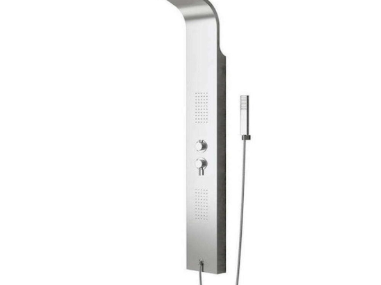 Στήλη Υδρομασάζ Elea N9901 165x18cm Inox Karag Ανοξείδωτο Ατσάλι