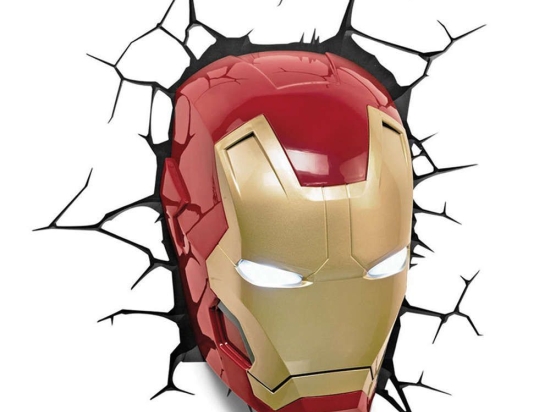 Φωτιστικό Τοίχου Παιδικό Marvel 49465 Iron Man Led Red-Gold The Source