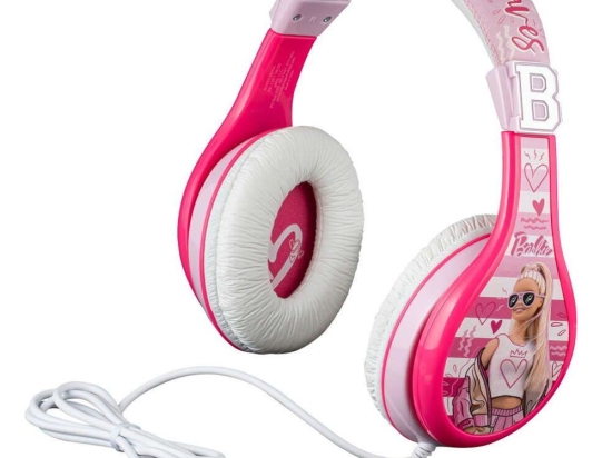Ακουστικά Ενσύρματα Για Παιδιά & Εφήβους Barbie BE-140 Με Ασφαλή Μέγιστη Ένταση Ήχου Pink eKids