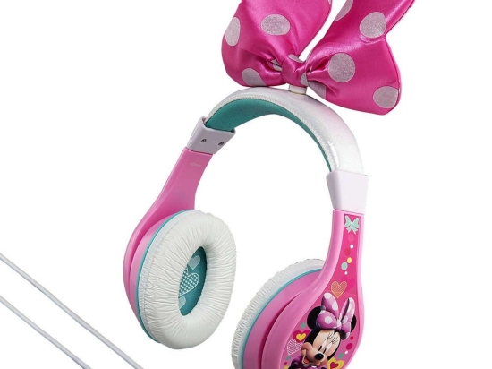 Ακουστικά Ενσύρματα Για Παιδιά Minnie Mouse MM-140 Με Ασφαλή Μέγιστη Ένταση Ήχου Pink eKids