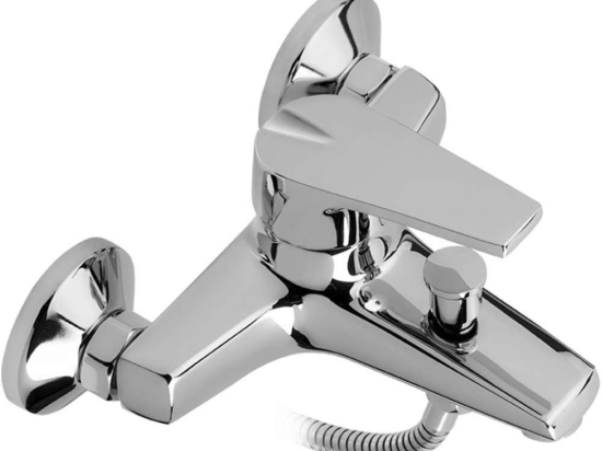 Μπαταρία Μπάνιου Bora 23-5101 Πλήρης Chrome Gloria Μέταλλο