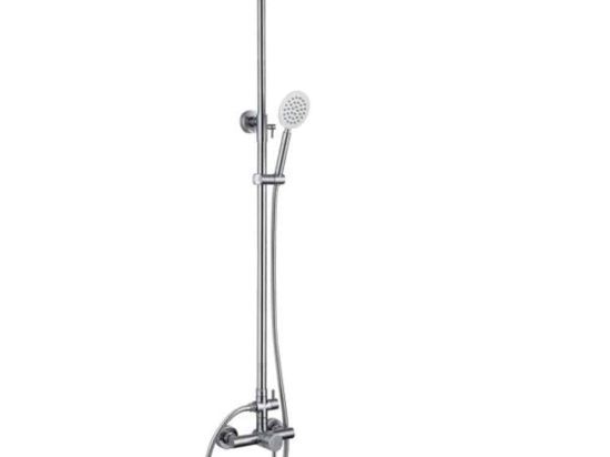 Μπαταρία Μπάνιου Με Στήλη Satina 20-3190 Ss304 Πλήρης Satin Gloria Μέταλλο