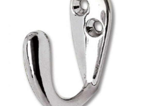 Άγκιστρο Μονό Hotelia (Blister 4Τμχ.) 04-0930 Mini 4x4cm Nickel Gloria Μέταλλο