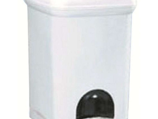 Κάδος Απορριμμάτων Jugo 17-0455 7L 21x24x30cm Πλαστικό White Gloria Πλαστικό