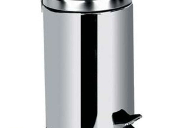 Κάδος Απορριμμάτων Junior 12-0334 3L Φ17cm 25cm Inox Gloria Ανοξείδωτο Ατσάλι