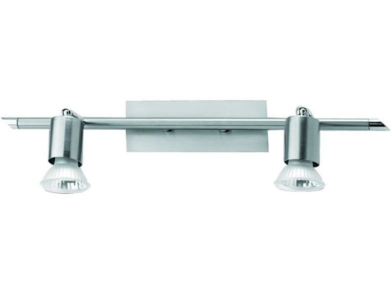 Φωτιστικό Τοίχου-Απλίκα Σκέτη Tip 15-6364 2x50W 10x27,5x12cm Φ8 Chrome Gloria Μέταλλο,Γυαλί
