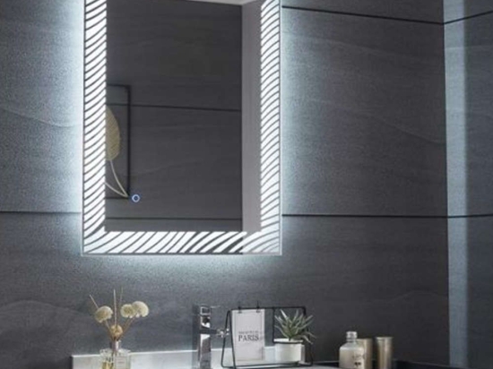 Καθρέπτης Μπάνιου Σκέτος Grilia 77-0113 Με Φως Led Touch 60x80cm Clear Gloria Γυαλί
