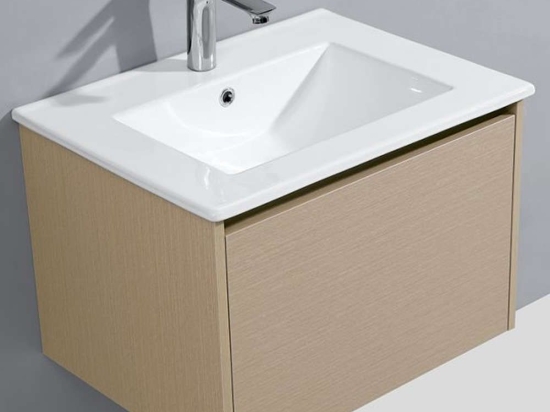 Έπιπλο Μπάνιου Naomi set-0263 Με Νιπτήρα Πορσελάνης 60x47x40cm Honey Gloria PVC