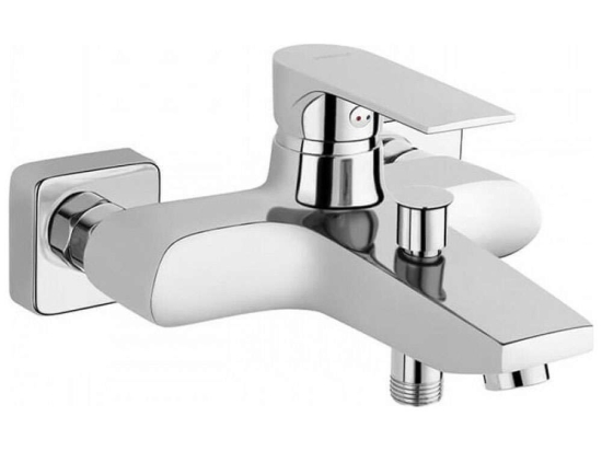 Μπαταρία Μπάνιου Algeo Square BAQ1 Chrome Ferro Μέταλλο