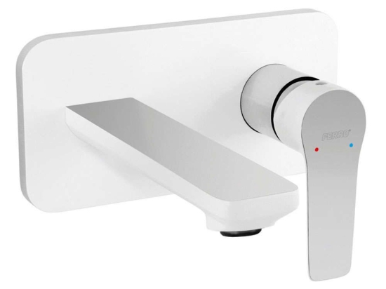 Μπαταρία Νιπτήρος Εντοιχισμού Adore BDR3PA White-Chrome Ferro Μέταλλο