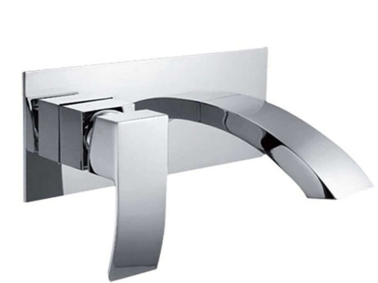 Μπαταρία Νιπτήρος Εντοιχισμού Ginko CA14A07 Chrome Praxis Μέταλλο,Κεραμικό