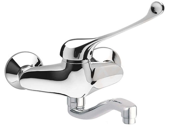 Μπαταρία Νιπτήρος Εντοιχισμού Για ΑΜΕΑ Padwa BTPM3 Chrome Ferro Μέταλλο