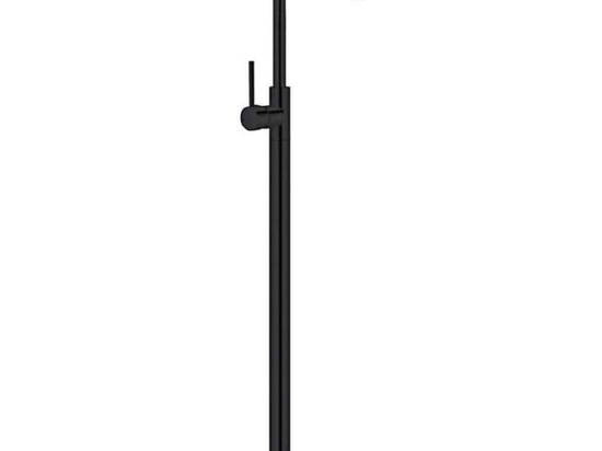 Μπαταρία Νιπτήρος Επιδαπέδια Artemis S28223 Black Karag Μέταλλο, Κεραμικό