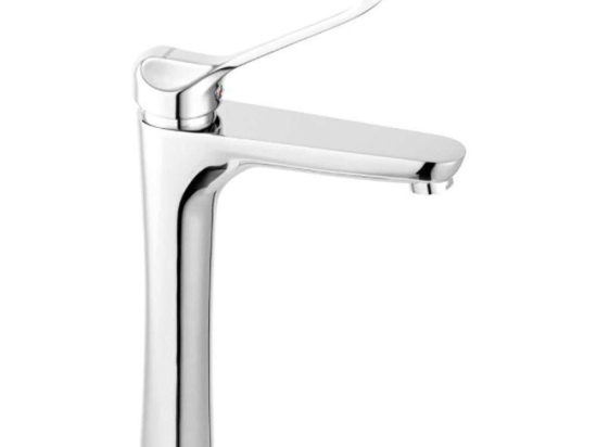 Μπαταρία Νιπτήρος Υψηλή Για ΑΜΕΑ Algeo Square BAQM2L Chrome Ferro Μέταλλο