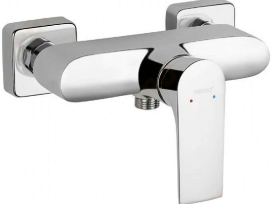 Μπαταρία Ντους Algeo Square BAQ7 Chrome Ferro Μέταλλο, Κεραμικό