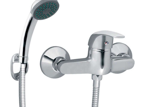 Μπαταρία Ντους Vasto BVA77 Chrome Ferro Μέταλλο, Κεραμικό