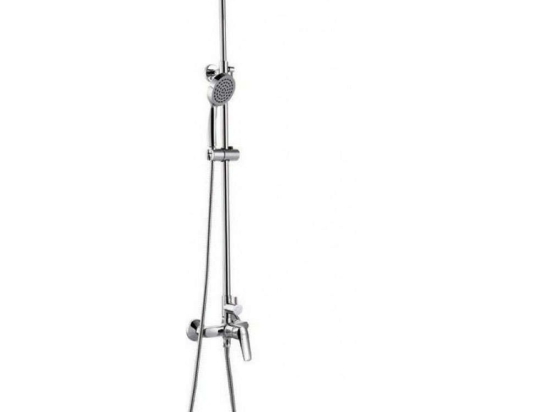 Μπαταρία Σταθερού Ντους Easter AZ33R79C Chrome Praxis Ανοξείδωτο Ατσάλι
