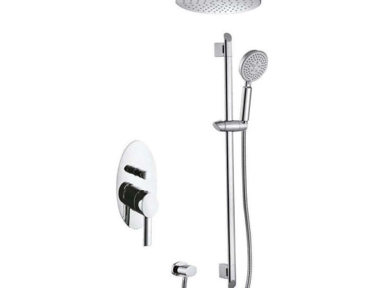 Σετ Μπαταρίας Εντοιχισμού Sinar FA241163C No4 Chrome Praxis Μέταλλο