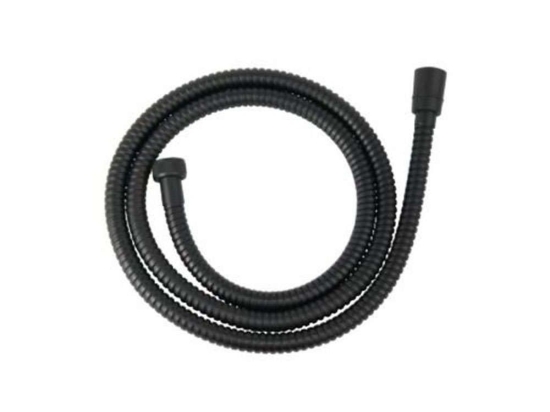 Σπιράλ Τηλεφώνου Ντους 150cm W33 Black Ferro Πλαστικό
