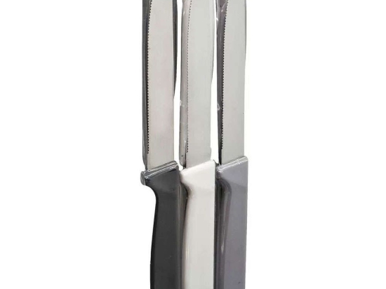 Μαχαίρια (Σετ 6Τμχ.) Με Πλαστική Λαβή 804160 21cm Multi Ankor Ανοξείδωτο Ατσάλι