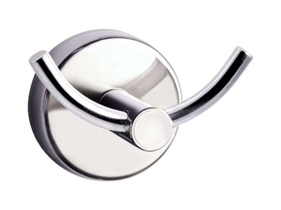 Άγκιστρο Μπάνιου Διπλό Moderno 2202 6,5x4,5x4,5cm Chrome Karag Ανοξείδωτο Ατσάλι