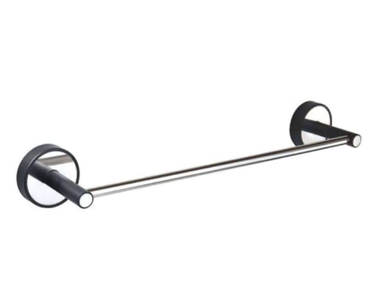 Κρεμάστρα Πετσέτας Optimo 6240 40cm Black-Chrome Karag Ανοξείδωτο Ατσάλι