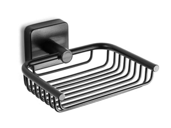 Σαπουνοθήκη Quattro 4303 55 13x14x5,5cm Black Karag Ανοξείδωτο Ατσάλι