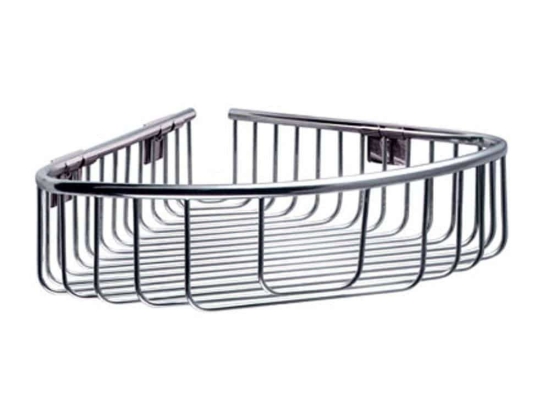 Γωνιακή Ραφιέρα Μπάνιου Reti 9638 21x21cm Chrome Karag Ανοξείδωτο Ατσάλι