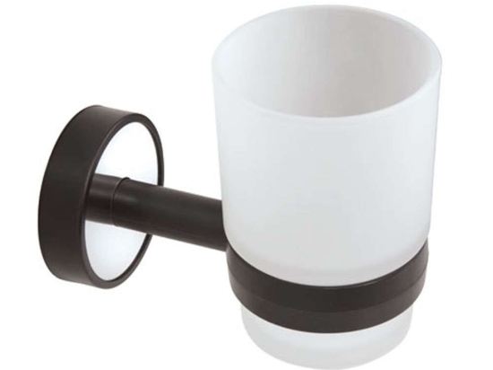 Ποτηροθήκη Γυάλινη Optimo 6501 Black Karag Γυαλί