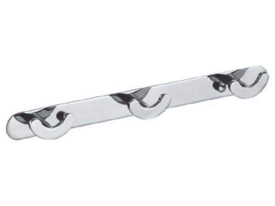 Άγκιστρο Μπάνιου 3 Θέσεων Hotel HOOK-500-3 22cm Chrome Karag Μέταλλο