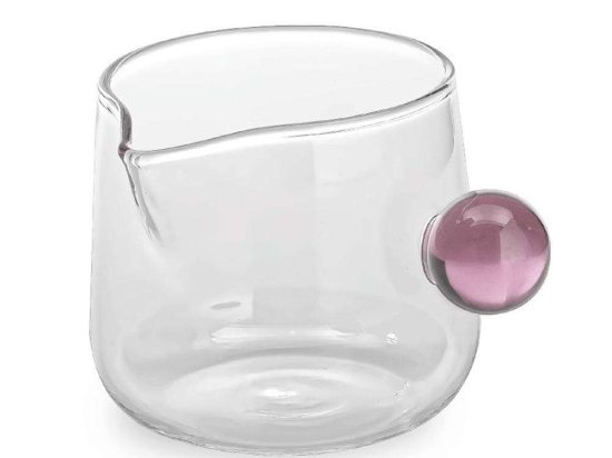Γαλατιέρα Bilia BA00908 6,2x5,6cm Pink-Clear Zafferano Γυαλί