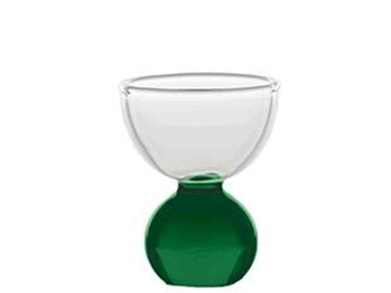 Αυγοθήκη Bilia BA01013 5x6cm Green-Clear Zafferano Γυαλί