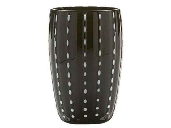 Ποτήρι Νερού Perle PR00102 320ml Black Zafferano Γυαλί