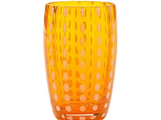 Ποτήρι Νερού Perle PR00106 320ml Orange Zafferano Γυαλί