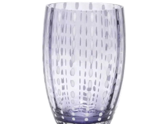 Ποτήρι Νερού Perle PR00110 320ml Lavender Zafferano Γυαλί