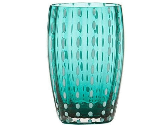 Ποτήρι Νερού Perle PR00112 320ml Sea Green Zafferano Γυαλί