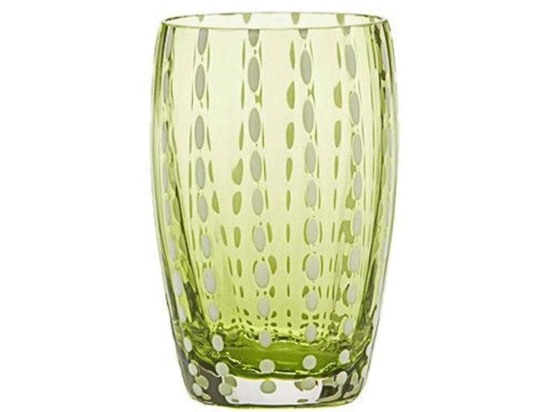 Ποτήρι Νερού Perle PR00113 320ml Lime Zafferano Γυαλί