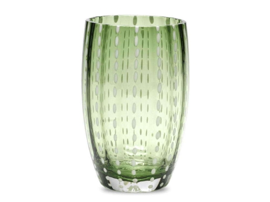 Ποτήρι Νερού Perle PR00125 320ml Green Zafferano Γυαλί